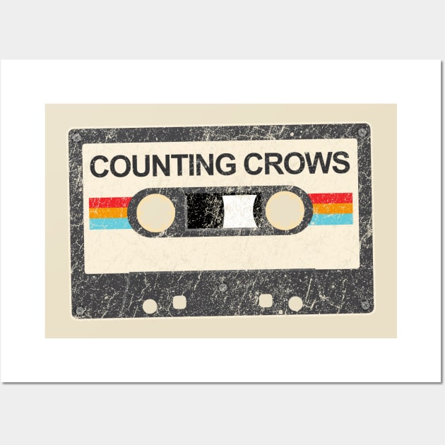 Counting Crows kurniamarga vintage cassette tape Wall Art by kurniamarga.artisticcolorful